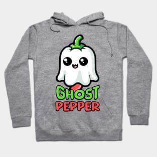 Ghost Pepper! Cute Spooky Hot Pepper Pun Hoodie